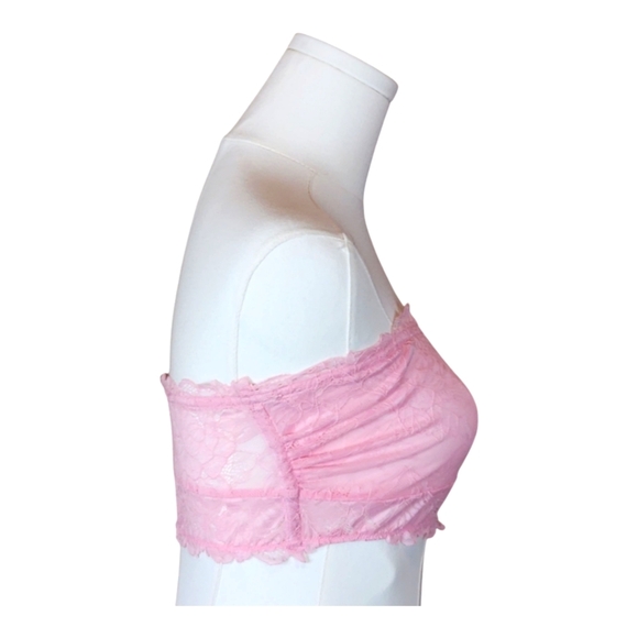 Free People Blushing Garden Lace Bandeau Bralette Strapless Multiple Sizes NWT - Picture 4 of 6